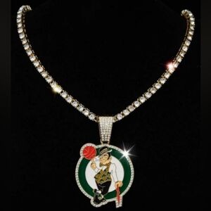 NEW HANDMADE✋CELTICS 24 INCH NECKLACE PENDANT WITH 5 JAYSON TATUM 8.5x11 POSTERS